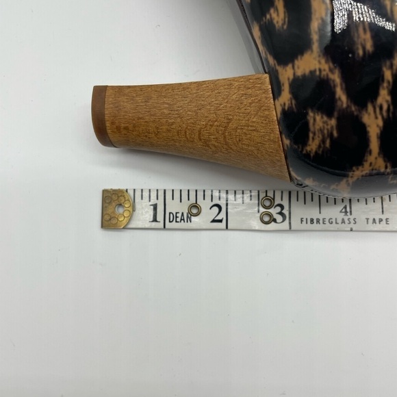J.Crew Made in Italy Leopard Print Patent Leather Pump Heels, Sz 8 - Picture 11 of 12